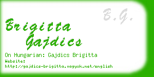 brigitta gajdics business card